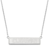 Thumbnail Image 1 of Clemson University Small Bar Necklace Sterling Silver 18"