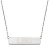 Thumbnail Image 1 of Louisiana State University Small Bar Necklace Sterling Silver 18"