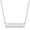 Thumbnail Image 1 of Michigan State University Small Bar Necklace Sterling Silver 18"