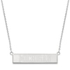 Thumbnail Image 1 of University of Michigan Small Bar Necklace Sterling Silver 18"