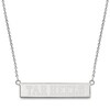 Thumbnail Image 1 of University of North Carolina Small Bar Necklace Sterling Silver 18"