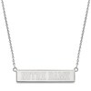 Thumbnail Image 1 of University of Notre Dame Small Bar Necklace Sterling Silver 18"