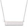 Thumbnail Image 1 of University of Wisconsin Small Bar Necklace Sterling Silver 18"