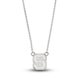 University of North Carolina Small Pendant Necklace Sterling Silver 18"