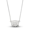 Thumbnail Image 1 of Ohio University Small Pendant Necklace Sterling Silver 18"