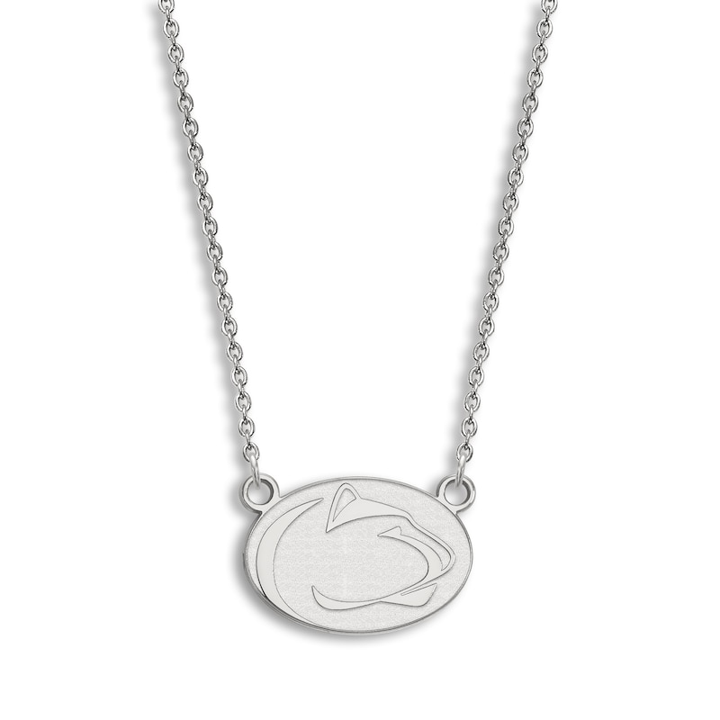 Penn State University Small Pendant Necklace Sterling Silver 18"