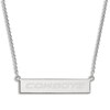 Thumbnail Image 1 of Oklahoma State University Small Bar Necklace Sterling Silver 18"