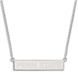 Penn State University Small Bar Necklace Sterling Silver 18"