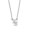 Thumbnail Image 1 of Kansas State University Small Pendant Necklace Sterling Silver 18"