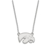 Thumbnail Image 1 of University of Iowa Small Pendant Necklace Sterling Silver 18"