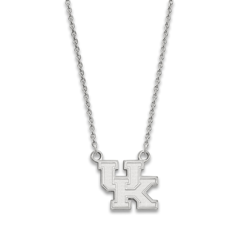 Main Image 1 of University of Kentucky Small Pendant Necklace Sterling Silver 18"