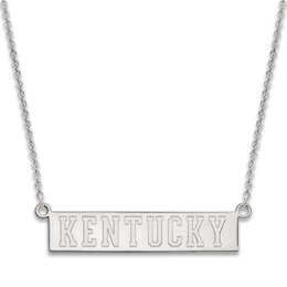 University of Kentucky Small Pendant Necklace Sterling Silver 18"