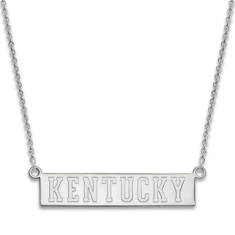 Main Image 1 of University of Kentucky Small Pendant Necklace Sterling Silver 18"