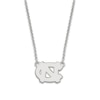 Thumbnail Image 1 of University of North Carolina Small Pendant Necklace Sterling Silver 18"