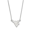 Thumbnail Image 1 of West Virginia University Small Pendant Necklace Sterling Silver 18"