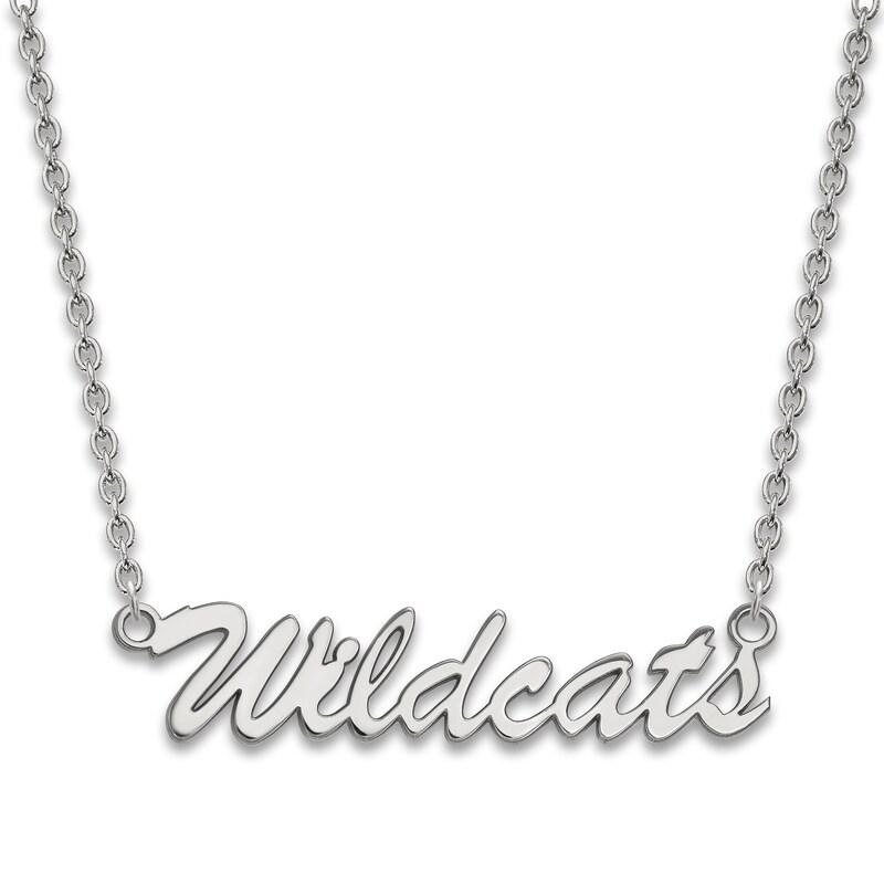 Main Image 1 of University of Kentucky Medium Pendant Necklace Sterling Silver 18"