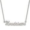 Thumbnail Image 1 of West Virginia University Medium Pendant Necklace Sterling Silver 18"