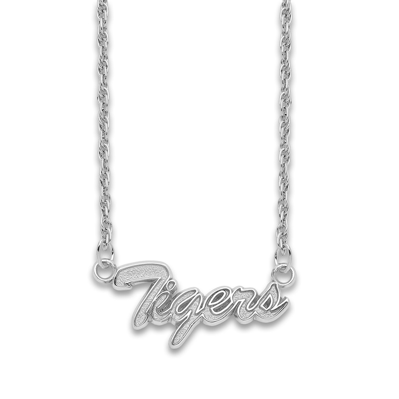 Main Image 1 of Louisiana State University Script Necklace Sterling Silver 18"