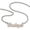 Thumbnail Image 1 of Ohio State University Script Necklace Sterling Silver 18"