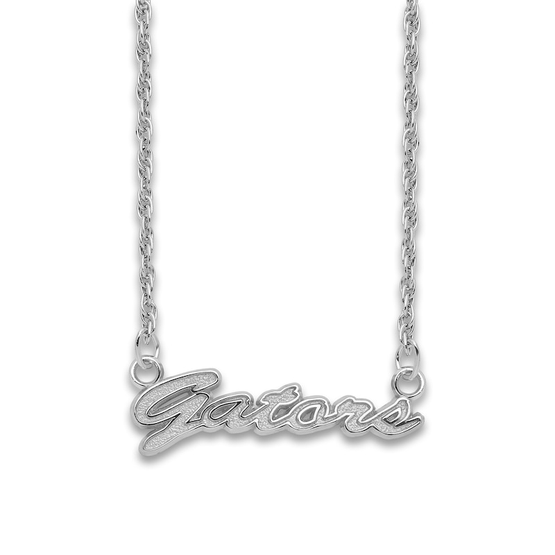 Main Image 1 of University of Florida Script Necklace Sterling Silver 18"