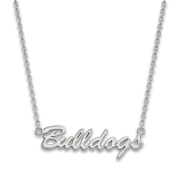 University of Georgia Script Necklace Sterling Silver 18"