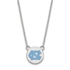 Thumbnail Image 1 of University of North Carolina Small Enamel Pendant Necklace Sterling Silver 18"