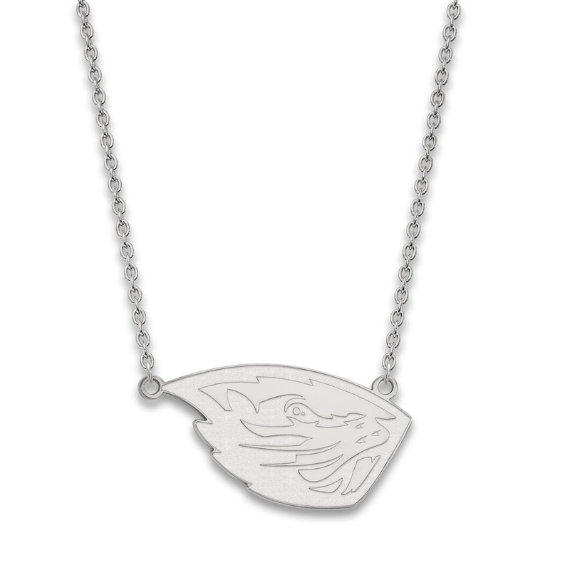 Main Image 1 of Oklahoma State University Pendant Necklace Sterling Silver 18"