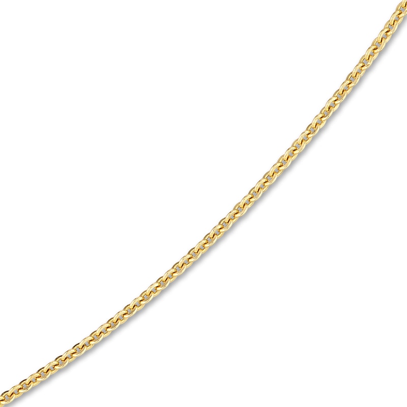 Main Image 2 of Hollow Split Cable Chain Necklace 14K Yellow Gold 18" 1.9mm
