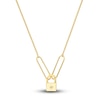 Thumbnail Image 5 of Hollow Split Cable Chain Necklace 14K Yellow Gold 18" 1.9mm