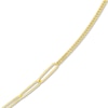 Thumbnail Image 2 of Solid Paperclip/Curb Split Chain Necklace 14K Yellow Gold 20" 2.6mm