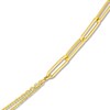 Thumbnail Image 2 of Semi-Solid Paperclip/Curb Split Chain Necklace 14K Yellow Gold 20" 1.5mm