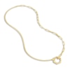 Thumbnail Image 4 of Semi-Solid Paperclip/Curb Split Chain Necklace 14K Yellow Gold 20" 1.5mm