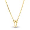Thumbnail Image 4 of Open Solid Curb Split Chain Necklace 14K Yellow Gold 18" 2.7mm