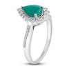 Thumbnail Image 1 of Natural Emerald Engagement Ring 1/3 ct tw 14K White Gold