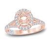 Pnina Tornai Lab-Created Diamond Engagement Ring Setting 5/8 ct tw Round 14K Rose Gold