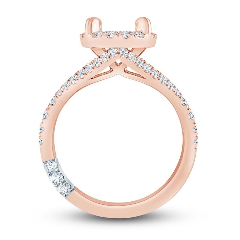 Main Image 2 of Pnina Tornai Lab-Grown Diamond Engagement Ring Setting 5/8 ct tw Round 14K Rose Gold