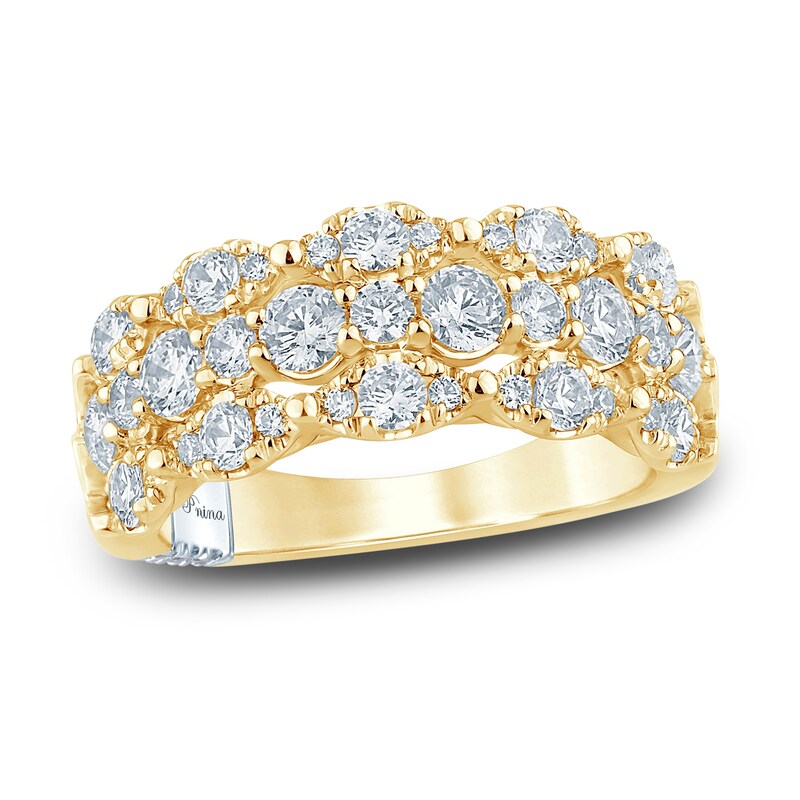 Main Image 1 of Pnina Tornai Lab-Grown Diamond Anniversary Band 1-3/4 ct tw Round 14K Yellow Gold