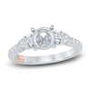 Pnina Tornai Lab-Created Diamond Engagement Ring Setting 1 ct tw Round 14K White Gold