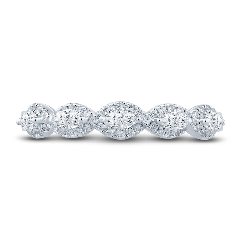 Main Image 3 of Pnina Tornai Diamond Anniversary Ring 3/8 ct tw Marquise/Round 14K White Gold