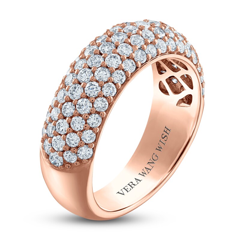 Vera Wang WISH Diamond Anniversary Band 1-1/2 ct tw Round 18K Rose Gold