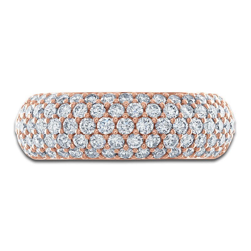 Vera Wang WISH Diamond Anniversary Band 1-1/2 ct tw Round 18K Rose Gold