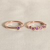 Thumbnail Image 4 of Juliette Maison Natural Rhodolite Garnet & Natural Garnet Ring 10K Rose Gold