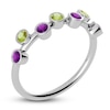 Thumbnail Image 2 of Juliette Maison Natural Peridot & Natural Amethyst Ring 10K White Gold