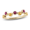 Thumbnail Image 1 of Juliette Maison Natural Citrine & Rhodolite Natural Garnet Ring 10K Yellow Gold