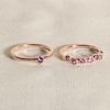 Thumbnail Image 4 of Juliette Maison Natural Citrine & Natural White Sapphire Ring 10K White Gold