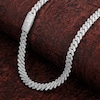 Thumbnail Image 5 of Men's Diamond Cuban Link Chain 19 ct tw Round Necklace 10K White Gold 22"