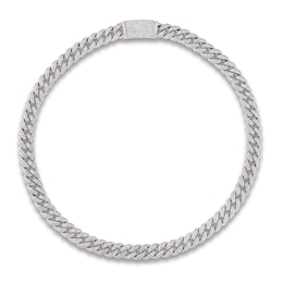 Men's Diamond Cuban Link Chain 26-3/4 ct tw Round Necklace 10K Yellow Gold 22"