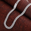 Thumbnail Image 5 of Men's Diamond Cuban Link Chain 26-3/4 ct tw Round Necklace 10K Yellow Gold 22"