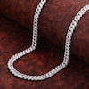 Thumbnail Image 7 of Men's Diamond Cuban Link Chain 26-3/4 ct tw Round Necklace 10K Yellow Gold 22"