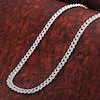 Thumbnail Image 5 of Diamond Cuban Link Chain 5-5/8 ct tw Round/Baguette Necklace 10K White Gold 6.80mm 16"